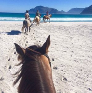 Cavalcare in spiaggia Cape Town