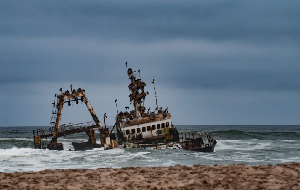 Skeleton Coast Namibia relitti