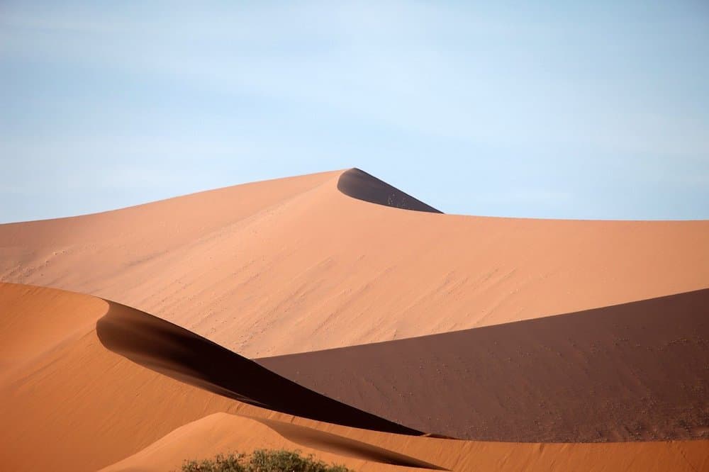 Le dune rosse del Namib Desert in Namibia